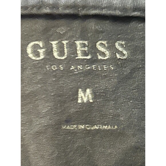 GUESS Los Angeles Men’s T-Shirt Medium Black Red Triangle Logo Graphic Tee - Picture 3 of 3